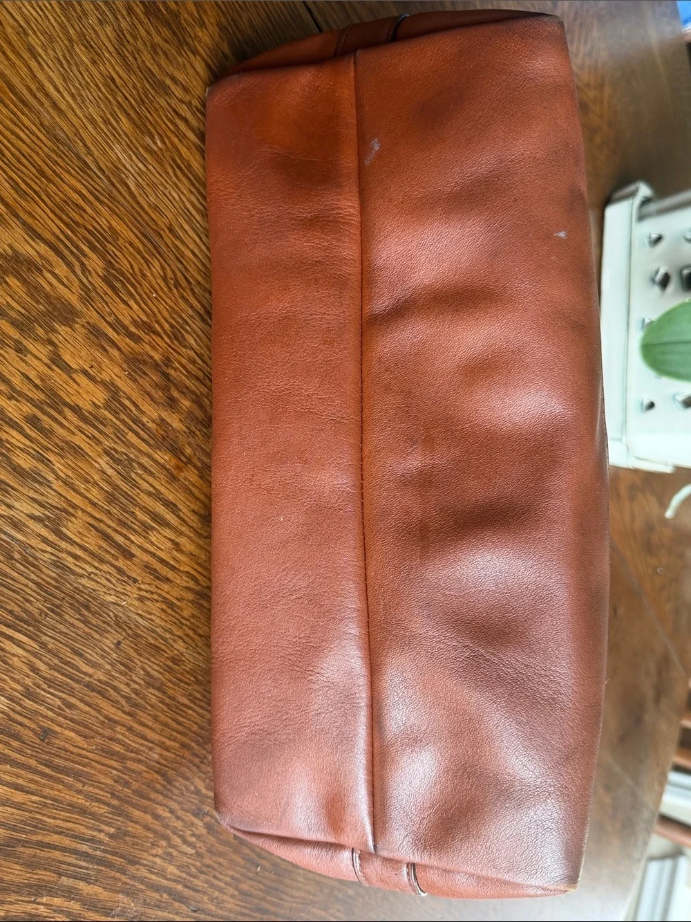 COACH Vintage Legacy Leather Molly E/W Satchel Caramel Brown 21132
